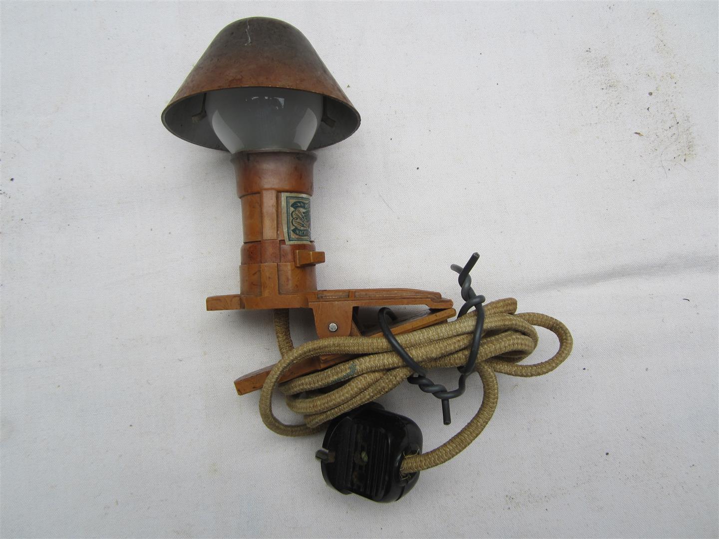 German Reichswehr 'Heeres Nachrichtendienst' Bakelite Lamp
